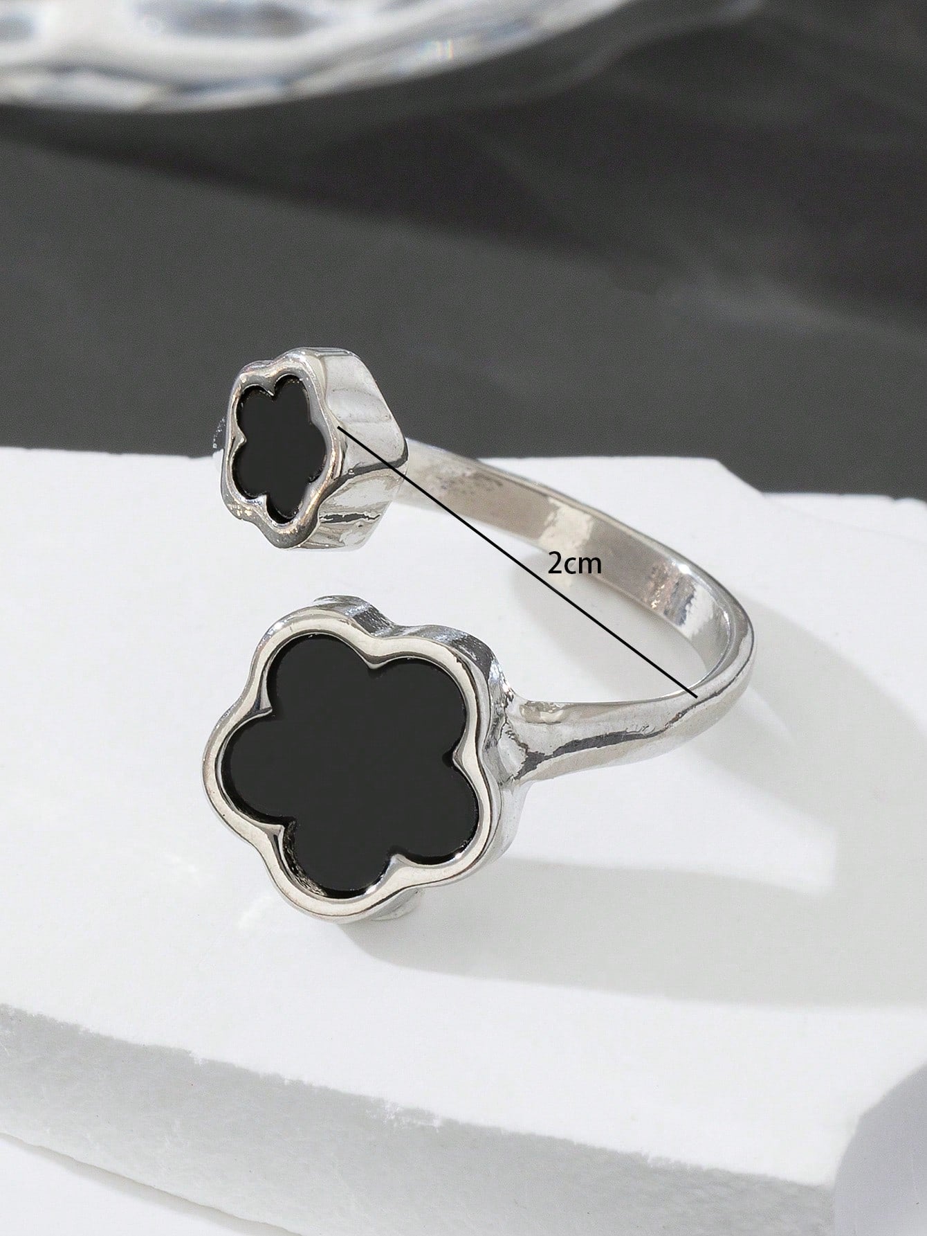 1Pc Classic Elegant 5-Leaf Clover Design Men'S Ring