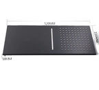 Matte Black Stainless Steel Shower Head Rainfall Shower Head with Waterfall Shower Wall Mounted