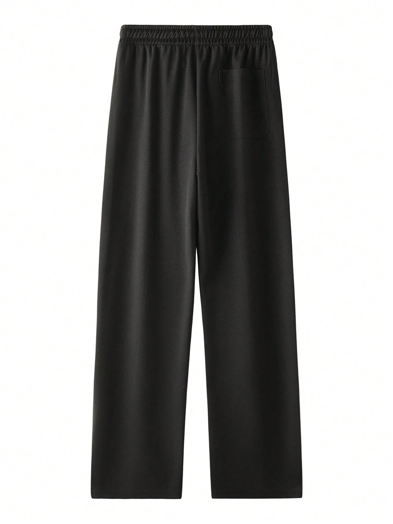 Men'S Drawstring Loose Fit Straight Leg Sporty Outdoor Casual Pants, Business Formal Style, Fall