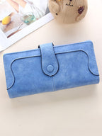 Stitch Detail Long Wallet