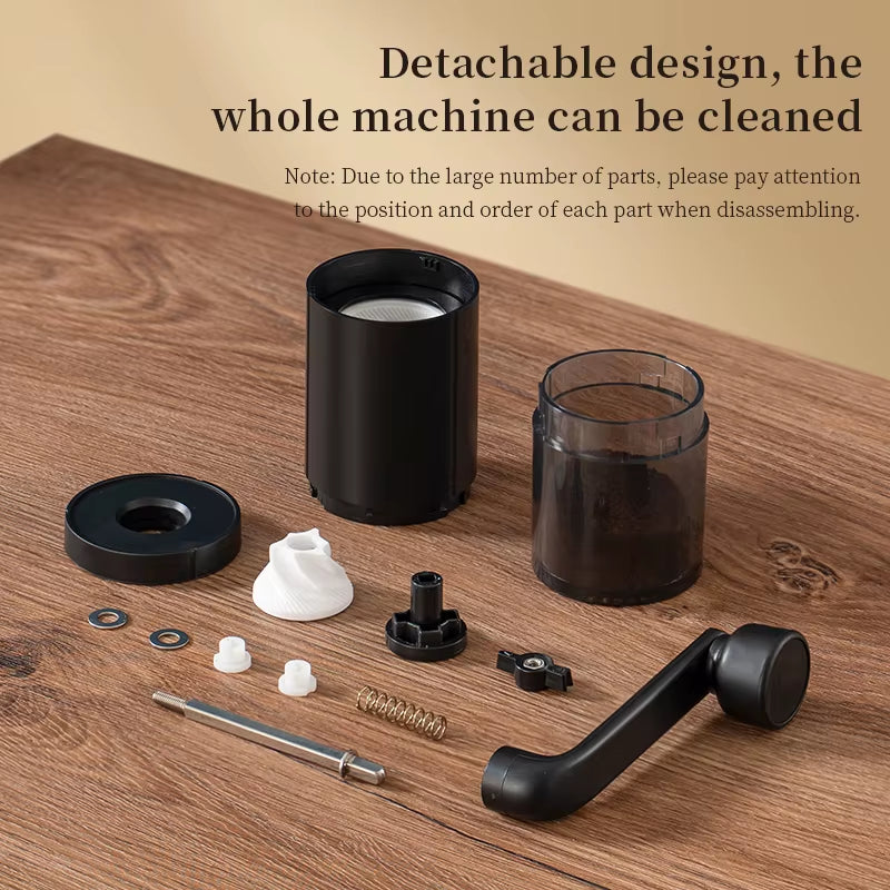 1Pc Manual Coffee Grinder Portable Grinder Home Outdoors Travel Hand Crank Coffee Grinder Adjustable Bean Grinder