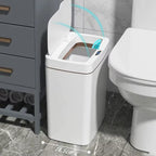 15/18L Smart Sensor Trash Can Garbage Bucket Waterproof Narrow Seam Automatic Trash Bin Wastebasket for Kitchen Toilet Bedroom