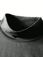 3Pcs/Set Men Solid Color Casual Turtleneck Long Sleeve T-Shirts, Autumn Tees, Fall Clothes