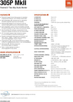 Professional 305Pmkii 5-Inch 2-Way Powered, Active Monitor Speaker for near Field Music Production, Studio Monitor, Desktop Computer, Hi-Fi Audio. Sold Individually, Black