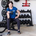 3 Tier Dumbbell Rack for 5-50Lb Dumbbells Weights, Heavy Duty Weight Home Gym Storage Rack for Dumbbells and Weight Plates Alloy Steel