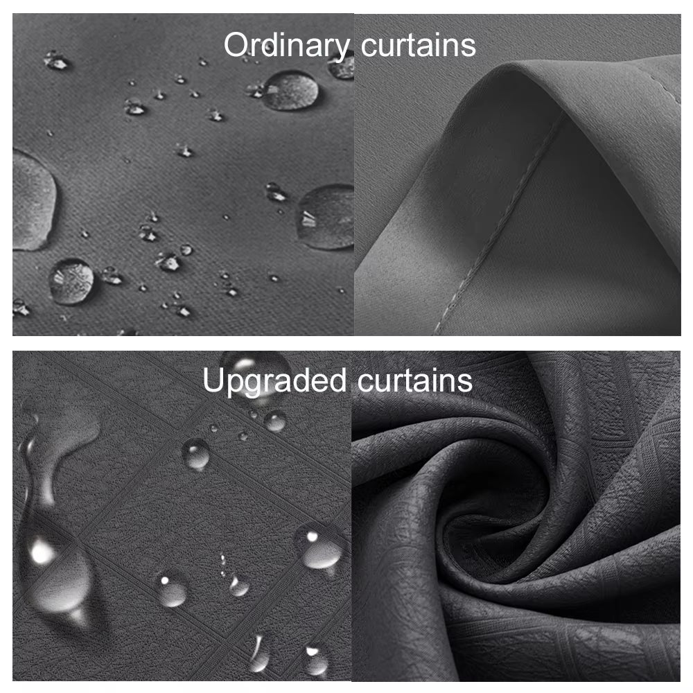 Outdoor Curtains Waterproof Garden Uv Exterior Curtain Sunlight Blackout Curtain for Patio Porch Pergola Covered Terrace Gazebo