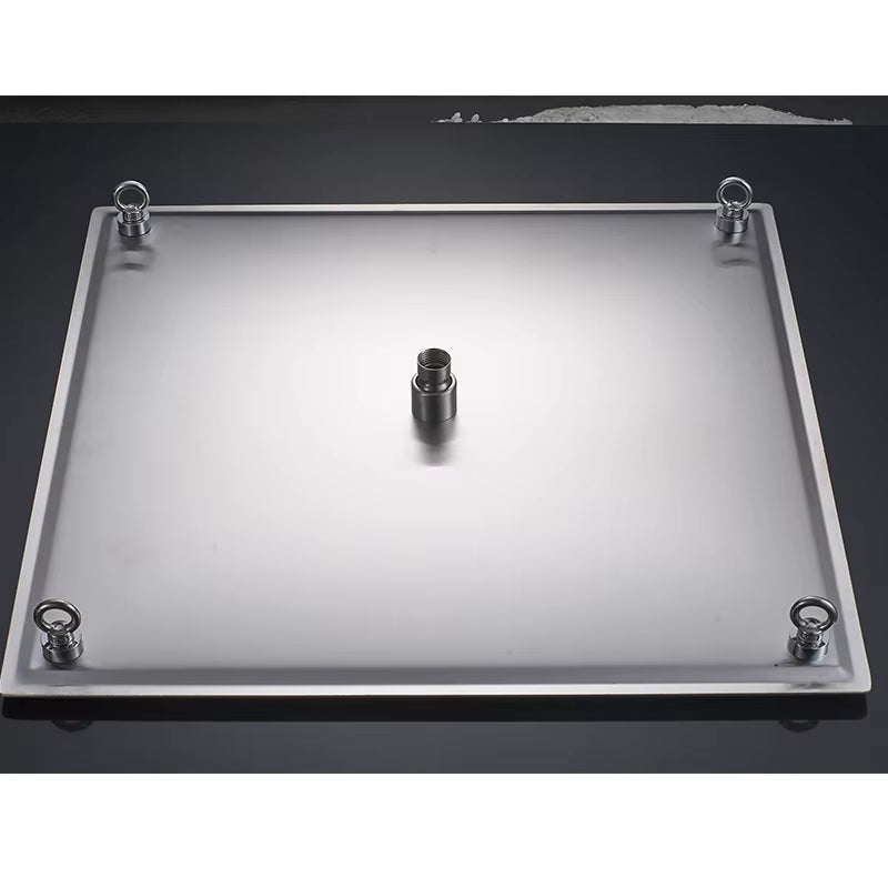 Matte Black 20Inch Rainfall Shower Head Ultrathin Rain Shower Bathroom Shower Faucet Accessory Stainless Steel Rain Shower Tap