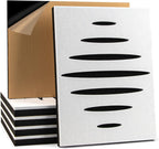 6-Pack Self-Adhesive Soundproof Acoustic Panels for Wall, 16 X 12 Inch Wave Design Noise Block with Polyester & Foam for Bedroom Studio Office