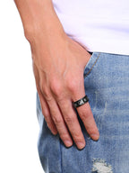 Fashionable and Popular Men Yin & Yang Pattern Ring Stainless Steel for Jewelry Gift and for a Stylish Look