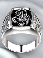 1Pc Patterned Scorpion Shaped Ring with Stylish and Unique Design Gift