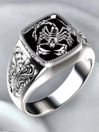 1Pc Patterned Scorpion Shaped Ring with Stylish and Unique Design Gift