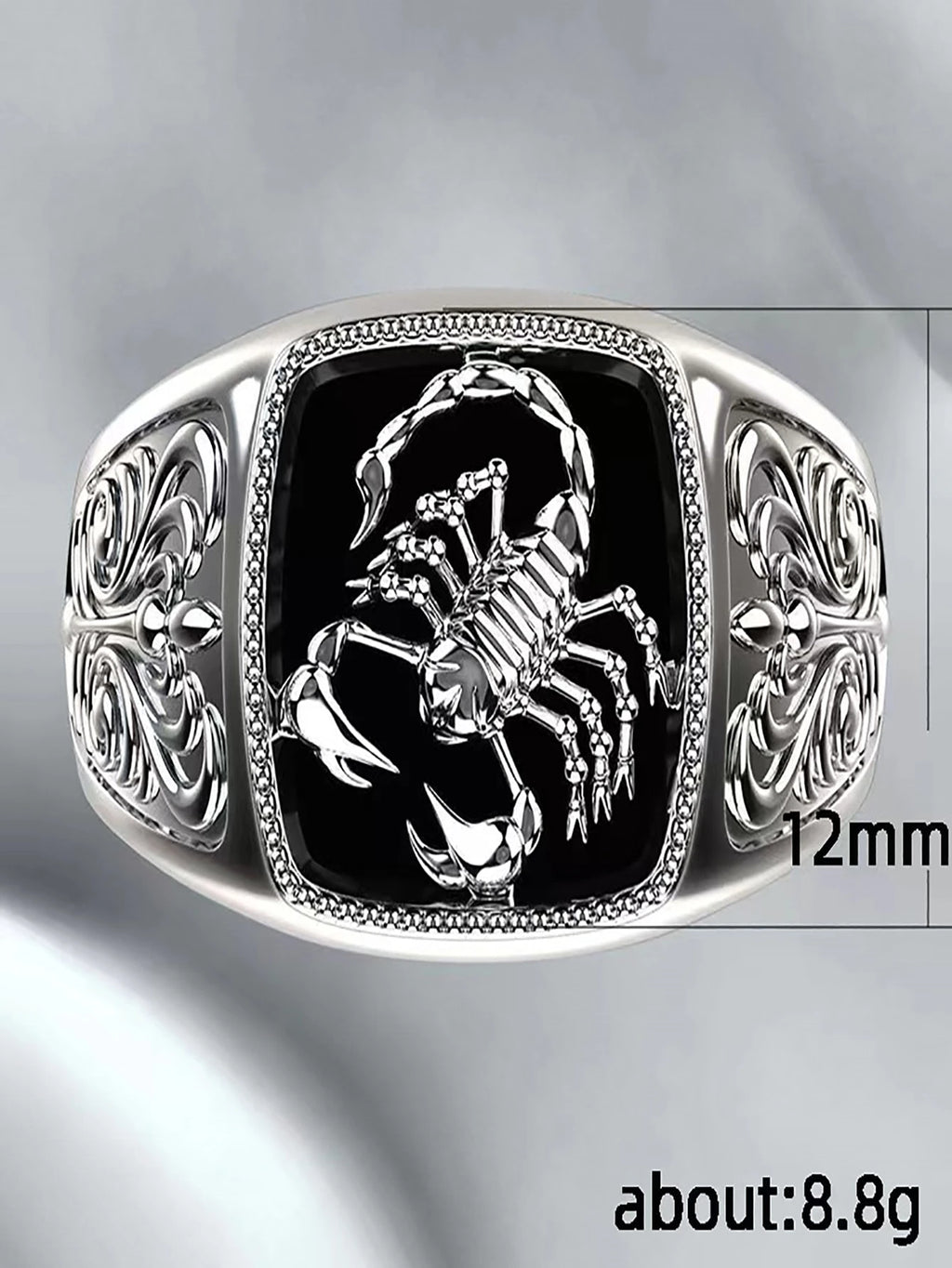 1Pc Patterned Scorpion Shaped Ring with Stylish and Unique Design Gift