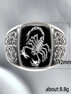1Pc Patterned Scorpion Shaped Ring with Stylish and Unique Design Gift