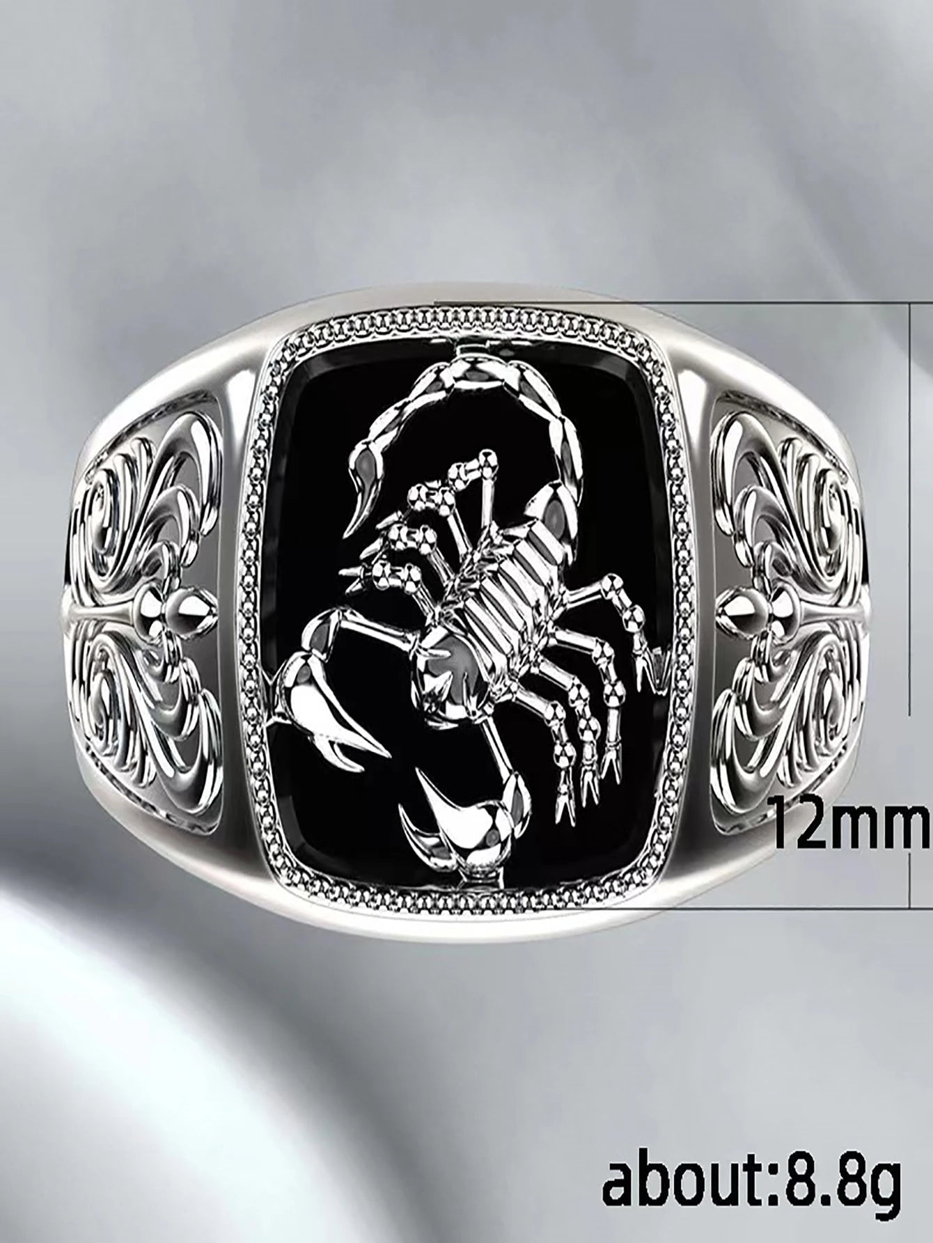 1Pc Patterned Scorpion Shaped Ring with Stylish and Unique Design Gift