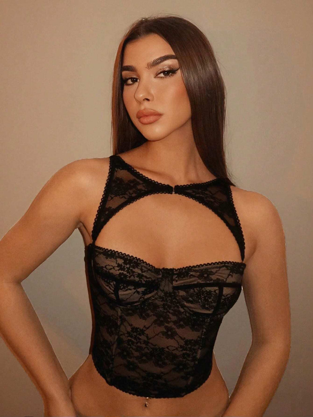 X Ludmilla  BAE Music Festival Holiday Black Removable Corset Top, Concert Outfits