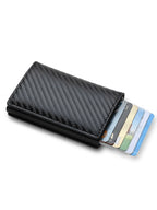 1Pc Men'S Minimalist Ultra-Thin RFID Blocking Wallet, Slim Coin Purse Card Holder, Aluminum Alloy Side Push Card Case, ID & Driver'S License Holder, Gift Suitable for Teen, Summer Casual, Outdoor, Athletic, Vacation, Travel, Graduation, Birthday Dress Accessories Formal/Business Formal