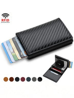1Pc Men'S Minimalist Ultra-Thin RFID Blocking Wallet, Slim Coin Purse Card Holder, Aluminum Alloy Side Push Card Case, ID & Driver'S License Holder, Gift Suitable for Teen, Summer Casual, Outdoor, Athletic, Vacation, Travel, Graduation, Birthday Dress Accessories Formal/Business Formal