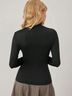 MOTF PREMIUM HIGH NECK FORM FITTED TEE