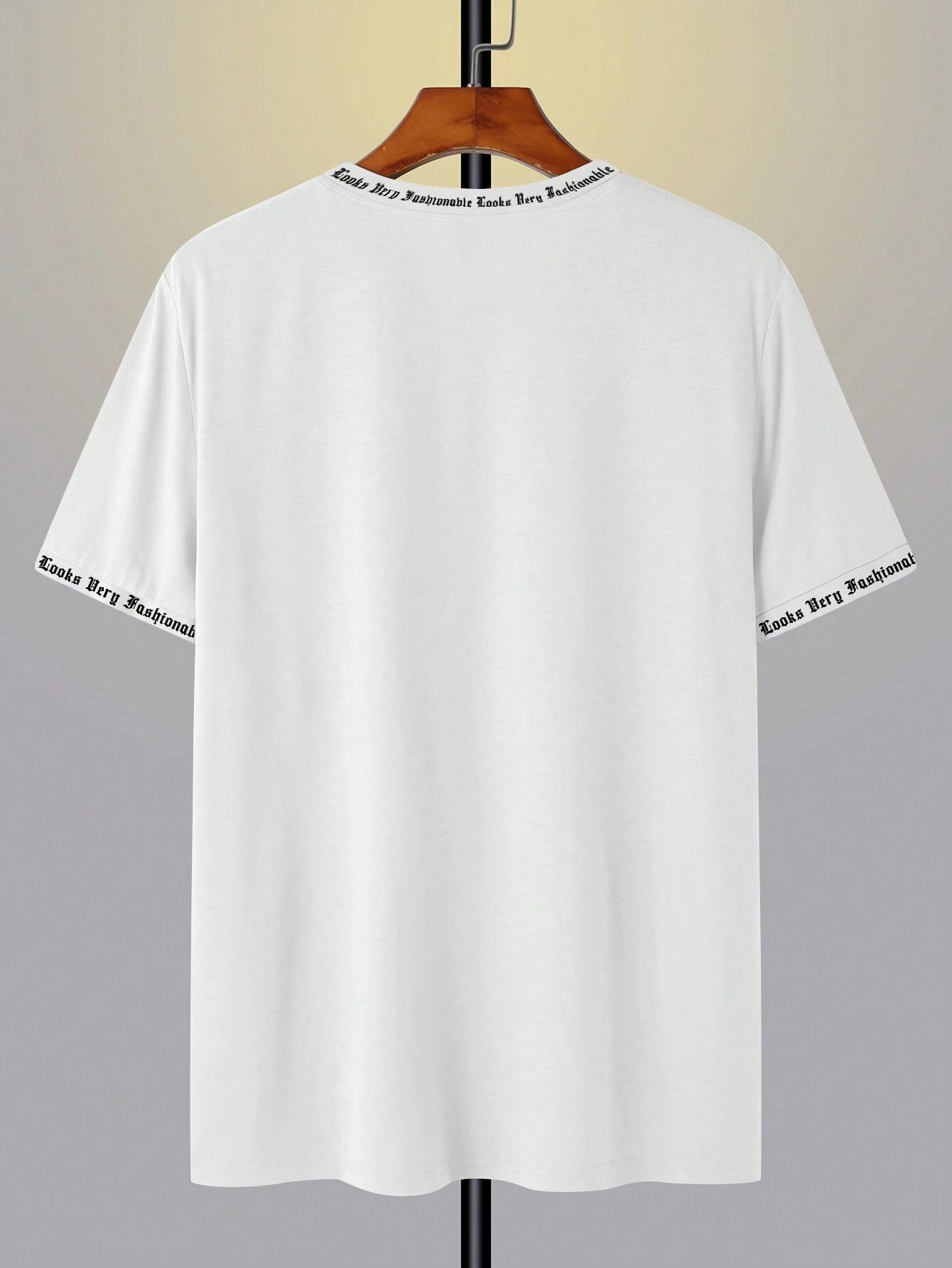 Claim Dot Men Solid Color English Letter Printed Short-Sleeved round Neck T-Shirt, Suitable for Daily Wear, Going Out, Leisure, Sports, School, Travel, Family Gatherings and Other Occasions. Short-Sleeved T-Shirt, Summer T-Shirt. Multiple T-Shirts Can Be Given as Gifts to Family Members, 2000S Style