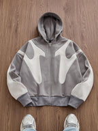 Manfinity Unisex Men'S Fashion Casual Knit Loose Fit Long Sleeve Hooded Sweatshirt, for Fall, Winter