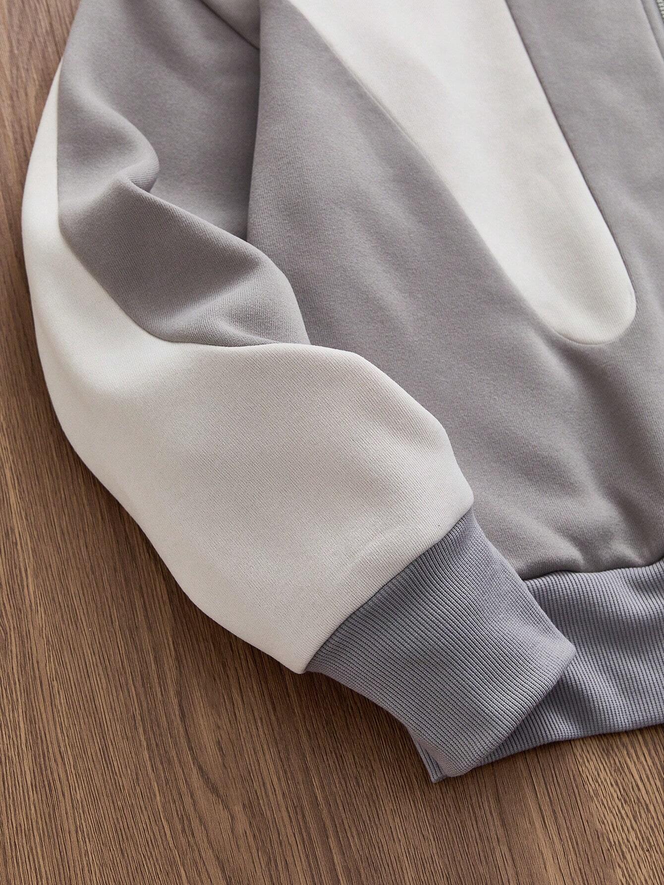 Manfinity Unisex Men'S Fashion Casual Knit Loose Fit Long Sleeve Hooded Sweatshirt, for Fall, Winter