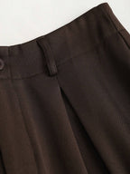 Sweetra Women'S Retro Elegant Jacquard Crimp Pleated Wide-Leg Pants, Autumn/Winter Fall Cloth for Women