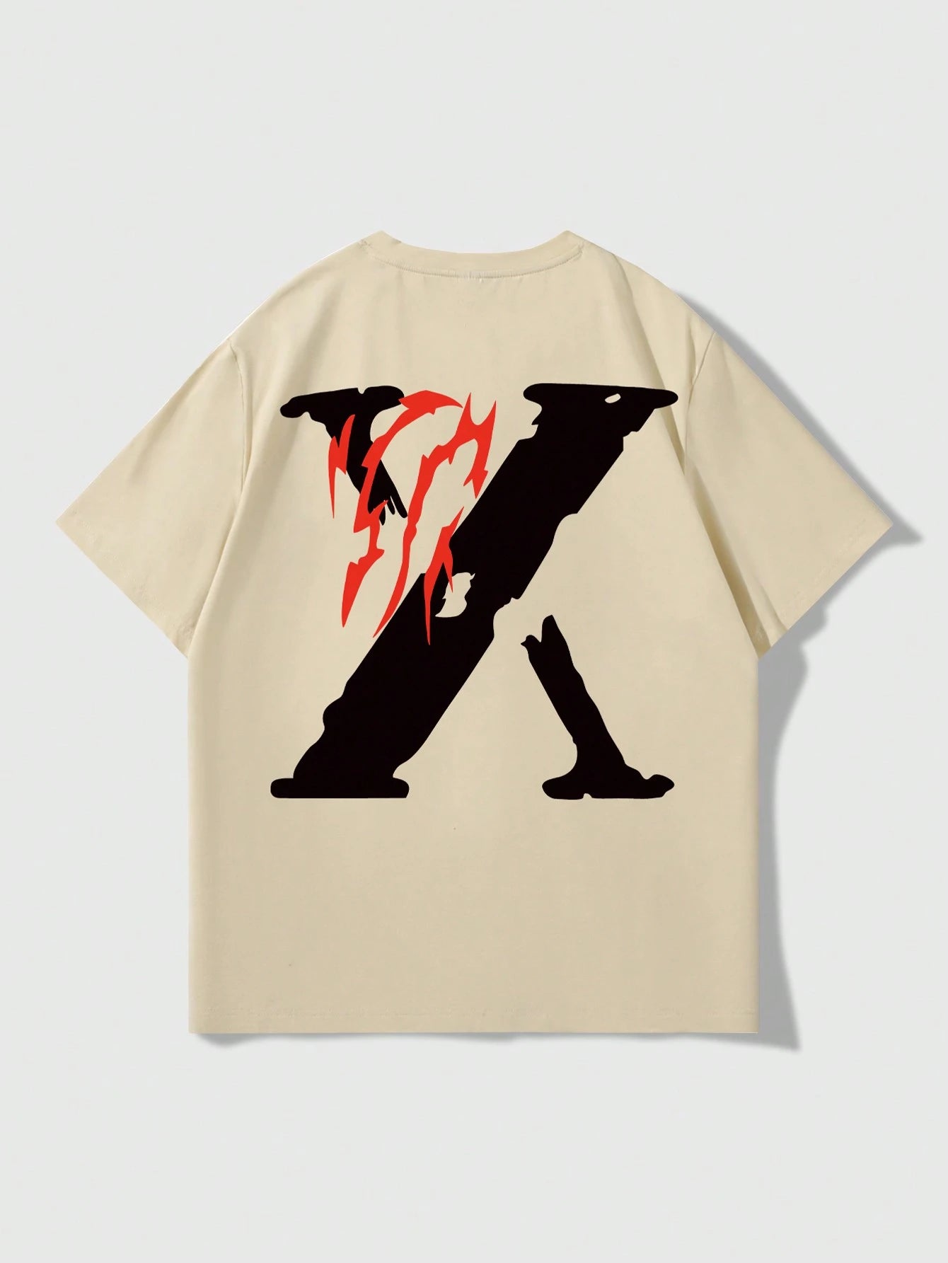 GENIUS ODE 4Pcs Men Casual Graphic and Letter Graphic Print round Neck Short Sleeve T-Shirt, Summer, for Friends