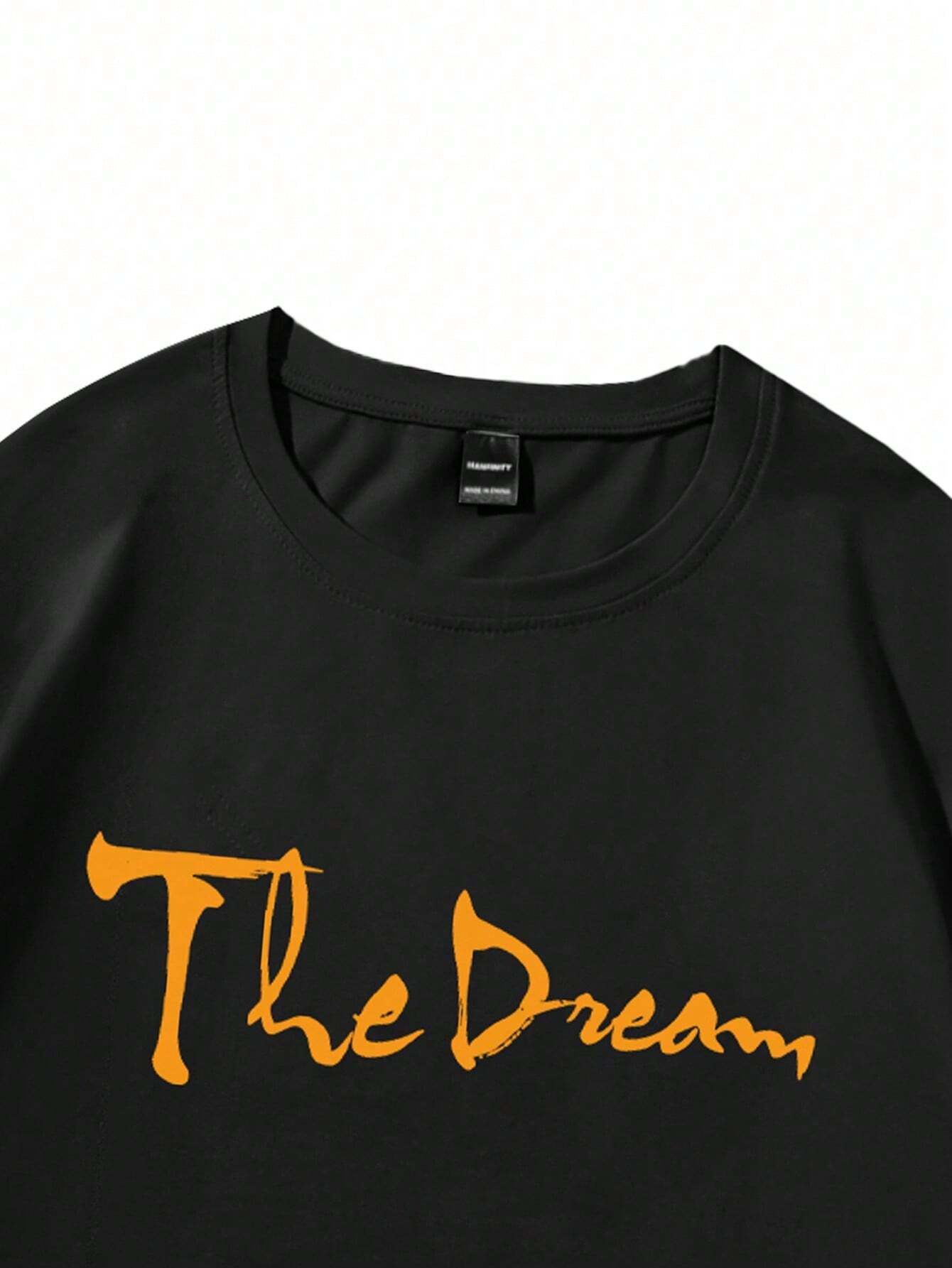 GENIUS ODE 4Pcs Men Casual Graphic and Letter Graphic Print round Neck Short Sleeve T-Shirt, Summer, for Friends