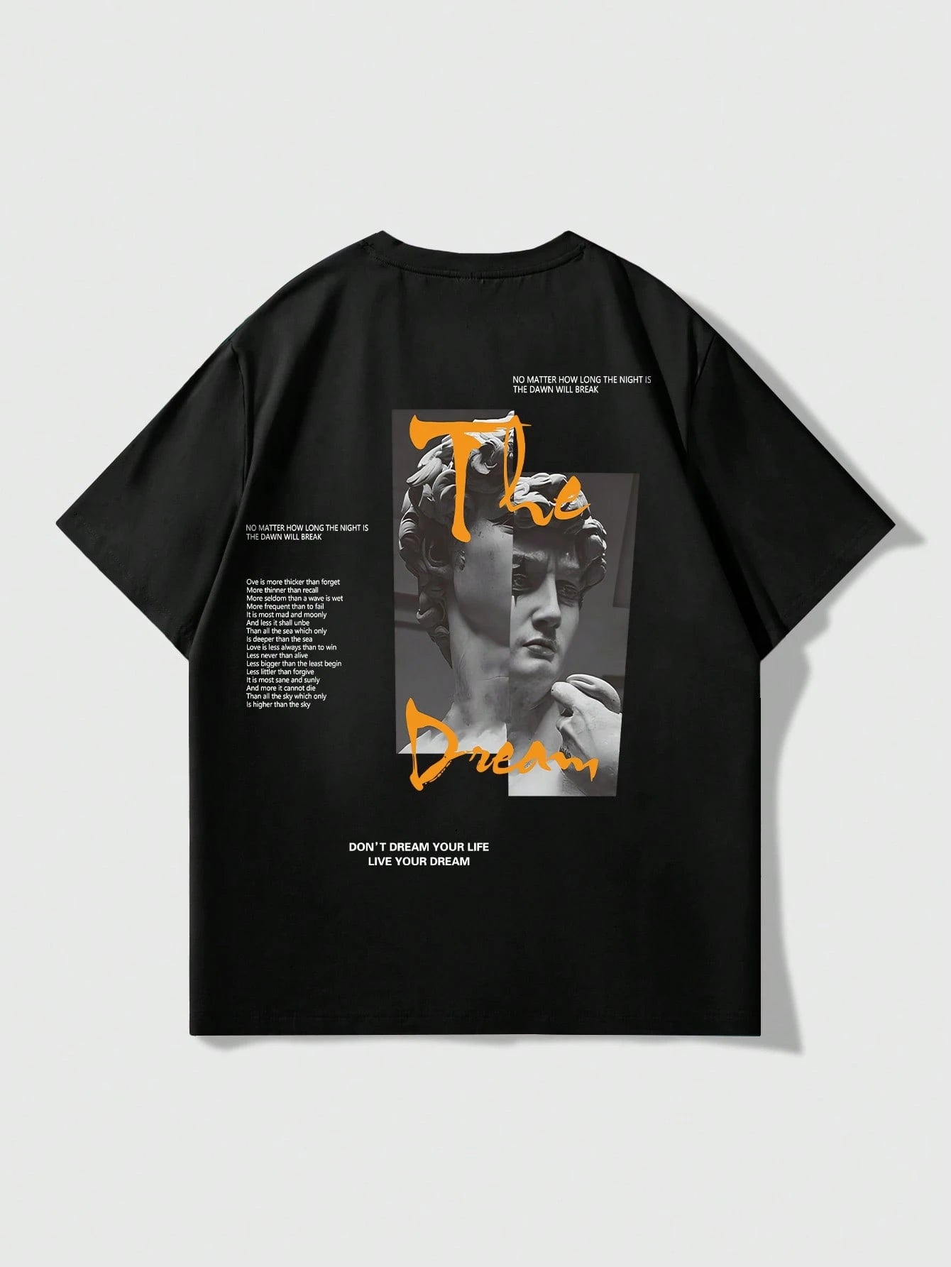 GENIUS ODE 4Pcs Men Casual Graphic and Letter Graphic Print round Neck Short Sleeve T-Shirt, Summer, for Friends