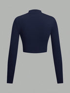 Ezwear 3Pcs Set Half Zip up Long Sleeve T-Shirts, Suitable for Autumn/Winter