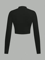 Ezwear 3Pcs Set Half Zip up Long Sleeve T-Shirts, Suitable for Autumn/Winter