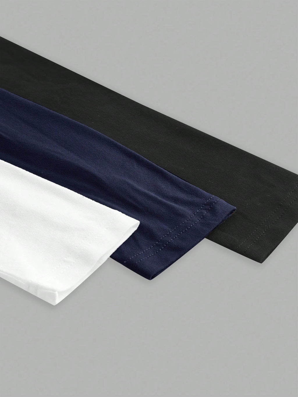 Ezwear 3Pcs Set Half Zip up Long Sleeve T-Shirts, Suitable for Autumn/Winter