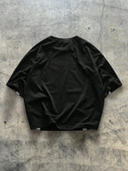 AXEPEAK Young Men'S Casual Loose Knit Short Sleeve Patchwork T-Shirt, Summer, Streetwear Ready