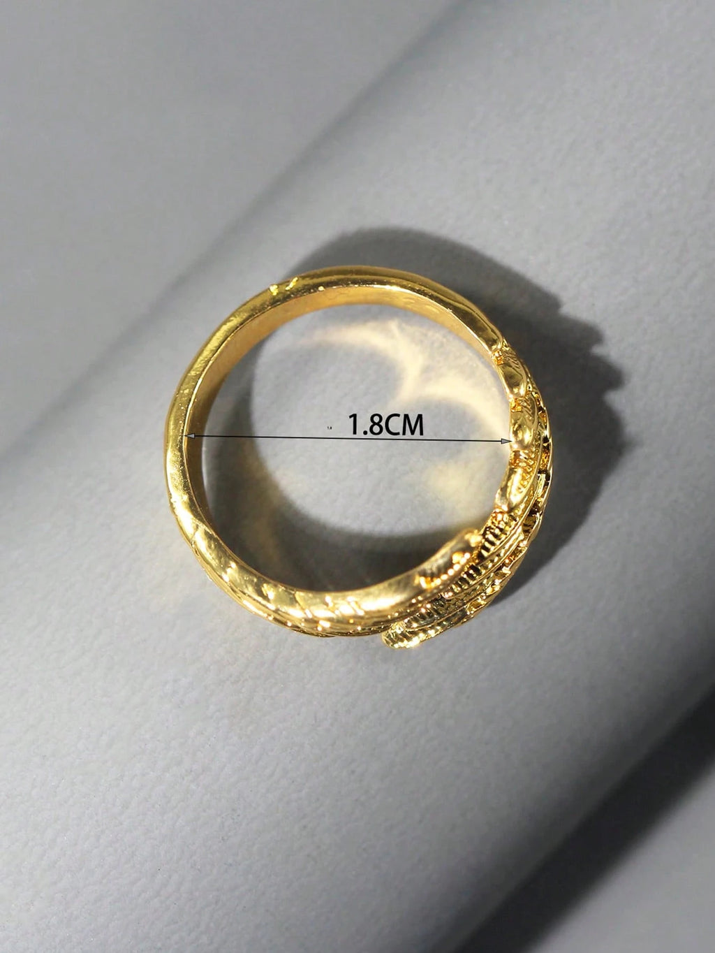 1Pc Men'S Minimalist Gold Wing Shaped Multifunctional Ring