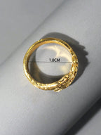 1Pc Men'S Minimalist Gold Wing Shaped Multifunctional Ring