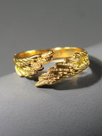 1Pc Men'S Minimalist Gold Wing Shaped Multifunctional Ring