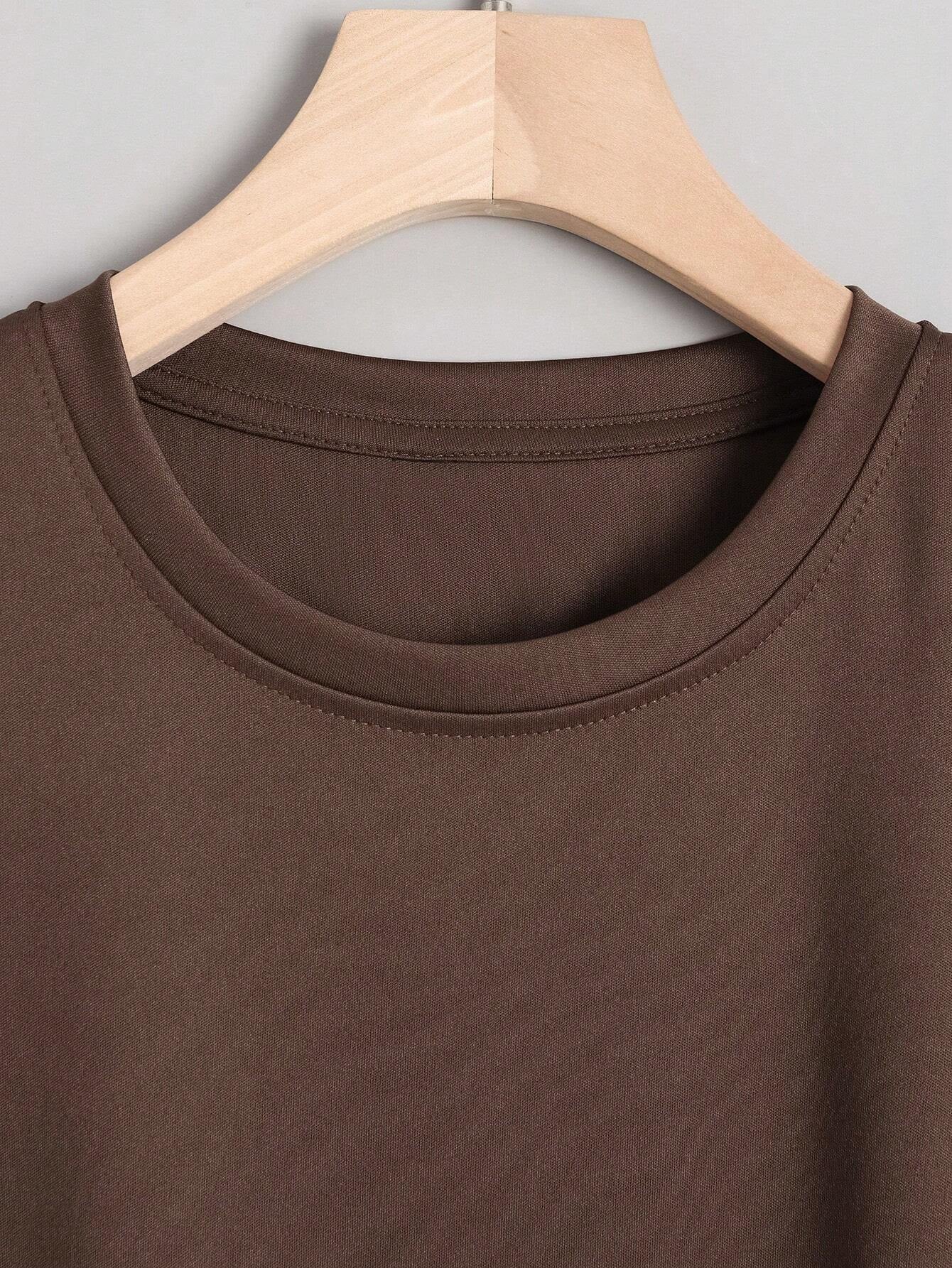 Manfinity Dauomo Men'S Summer Casual Short Sleeve T-Shirt with Letter Print