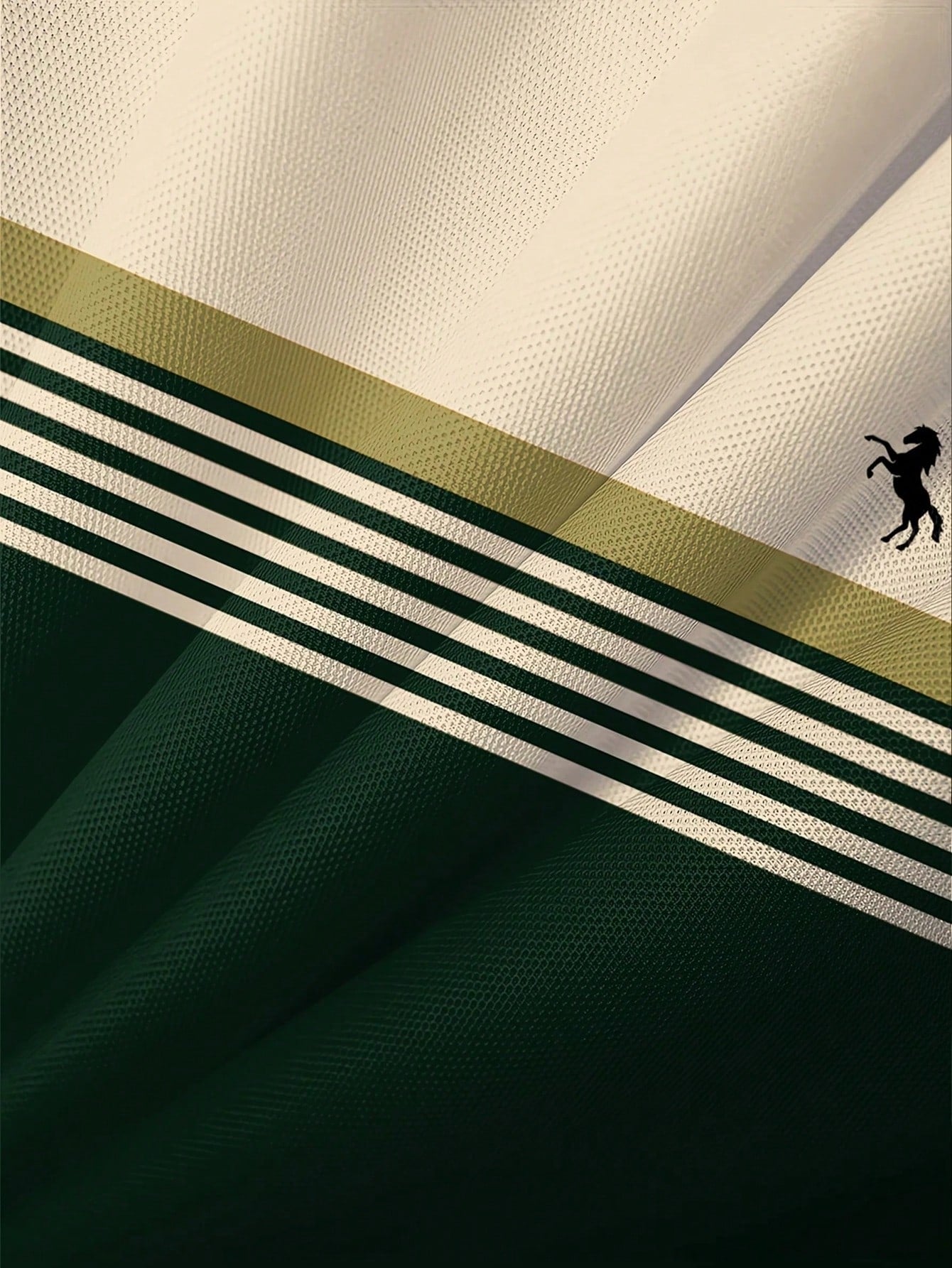 100% Polyester Striped Polo Shirt - Men'S Casual Regular Fit with Slight Stretch - Button Collar100% Polyester Striped Polo Shirt - Men'S Casual Regular Fit with Slight Stretch - Button Collar