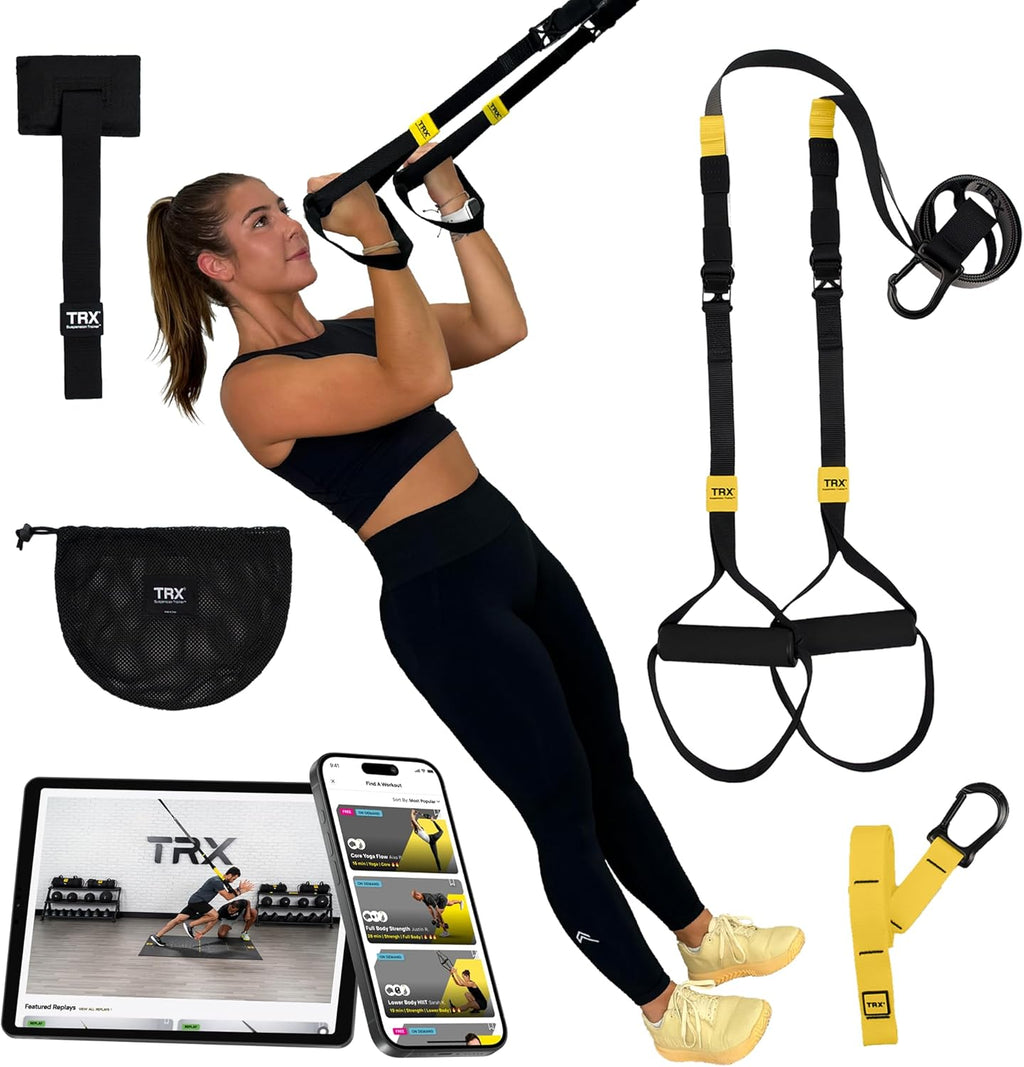 GO Suspension Trainer, at Home, Portable Gym Workout, for Strength Training, Full Body Exercise Equipment