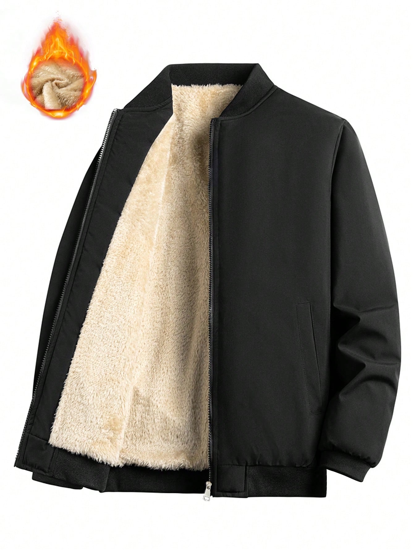 Men'S Fashion Fleece Casual Basic Everyday Wear, for Fall Winter