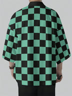 Men'S Japanese Anime COS Printed Polyester Casual Summer Sunscreen Coat