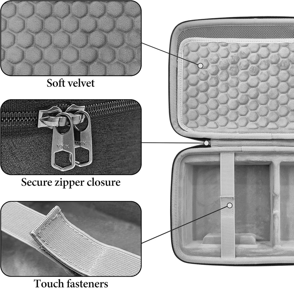 Audio Interface Carrying Case Compatible Apollo Twin X DUO Gen 2/QUAD Gen 2 Hard Shell Travel Bag(Dark Grey)