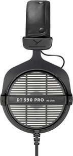 DT 990 PRO Over-Ear Studio Monitor Headphones - Open-Back Stereo Construction, Wired (80 Ohm, Grey)