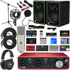 Scarlett 4I4 4X4 USB Audio Interface with Creative Music Production Software Kit, CR3-X Studio Monitors, Professional Headphones & 1/4 Instrument Cables