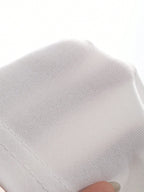 DAZY Women'S Solid Color Crew Neck Fitted Short Sleeve Undershirt Summer Preppy Tops