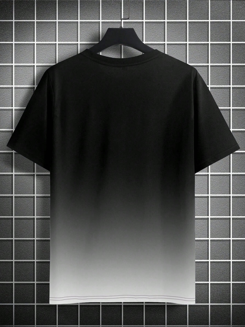 Men'S Gradient Lightning Print Short Sleeve T-Shirt, Summer Fashion