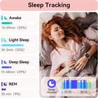 Smart Watch for Women, 1.85" HD Dynamic Dial Smartwatch for Android & Iphone with Answer/Make Call, Fitness Tracker with 110+ Sport Modes, Heart Rate/Spo2/Sleep Monitor, IP68 Waterproof (2 Bands)