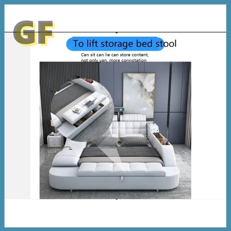 Modern Design Bedroom Furniture Bedroom Sets Bed Frame Multi-Functional Electric Massage Bed