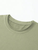 2025 Men'S round Neck Letter Print Casual Short Sleeve T-Shirt, Summer