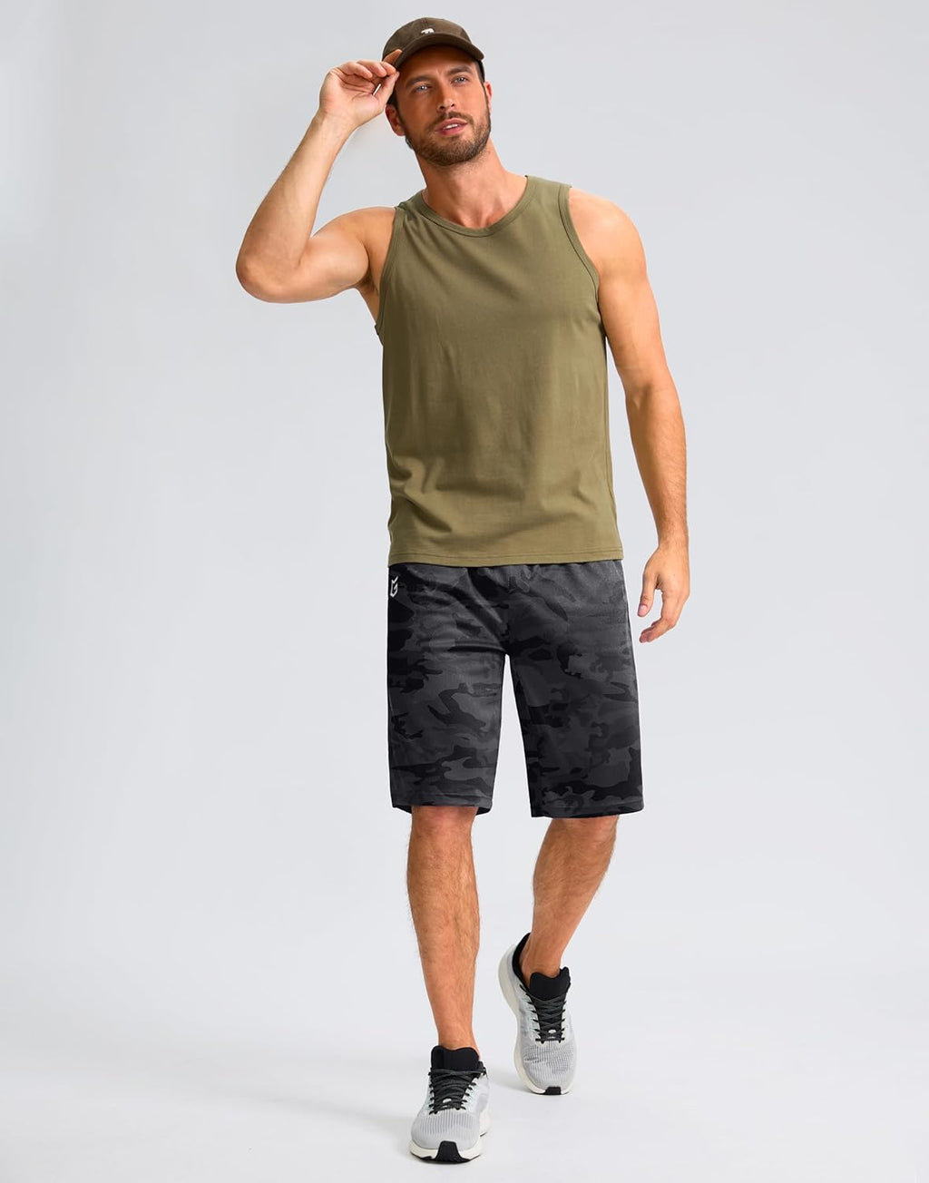 Men'S Athletic Shorts with Pockets 11" Long Basketball Shorts Lightweight Quick Dry Gym Workout Shorts for Men